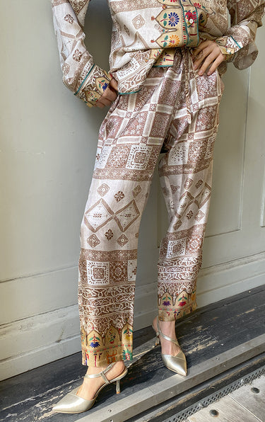 Beige trousers