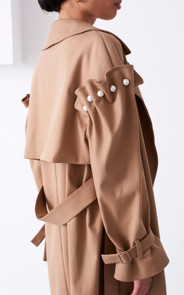 Pearl trench coat