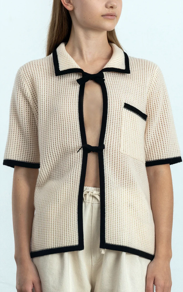 Collar-cardigan