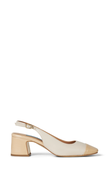 Beige toe cap