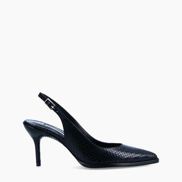 Sling back pump